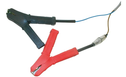 Kabel mit Batterieklemmen und Adapter
