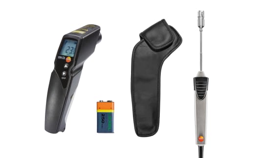 ◇◇TESTO 工具関連用品 赤外放射温度計 本体のみ コードレス式 830-T1 ブラック testo 830-T2 赤外放射温度計