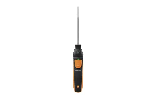 testo 915i with immersion/penetration probe (TC type K) and smartphone  operation