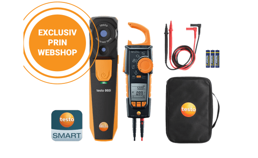 testo 860i - SET electric, cameră de termoviziune și clește