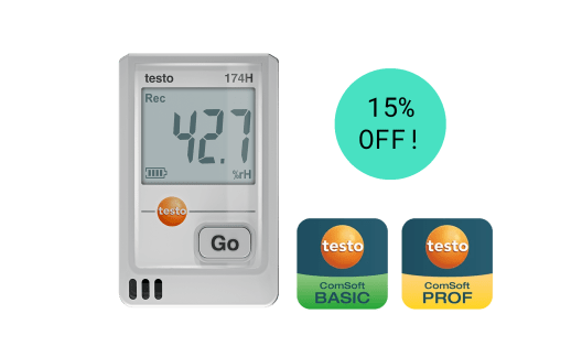 testo 174 H - Mini data logger for temperature and humidity with