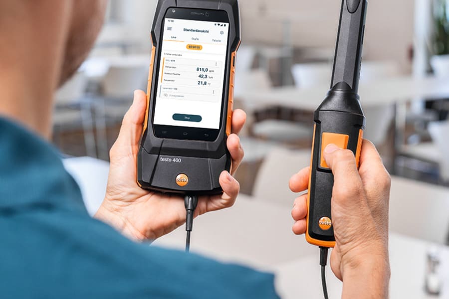 Raumluftqualität bewerten mit testo 400