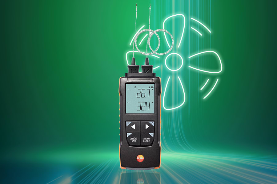 Instrumento de medição de temperatura testo 922