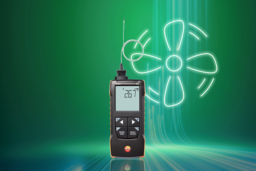 Instrumento de medição de temperatura testo 925