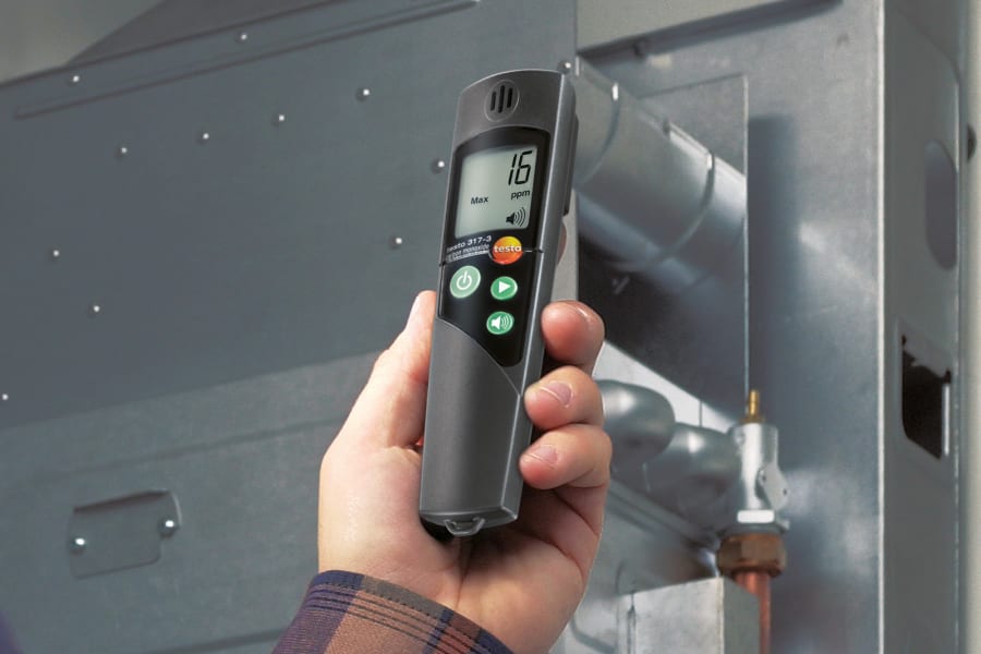 Mesure du CO ambiant avec le testo 317-3