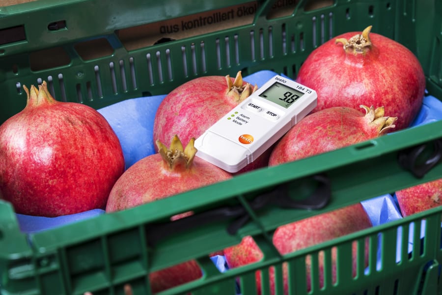 Datenlogger für Erschütterungen im Lebensmitteltransport