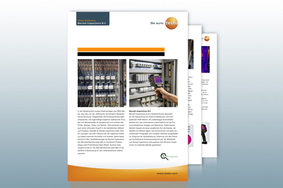 Reference report testo 883 Barnett: Barnett Inspections B.V.