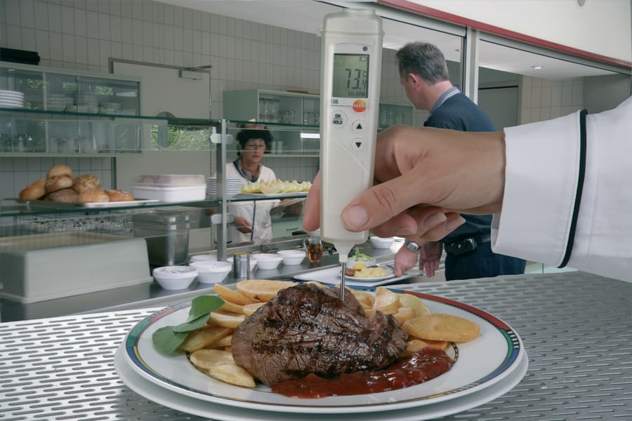 Thermometer for meat