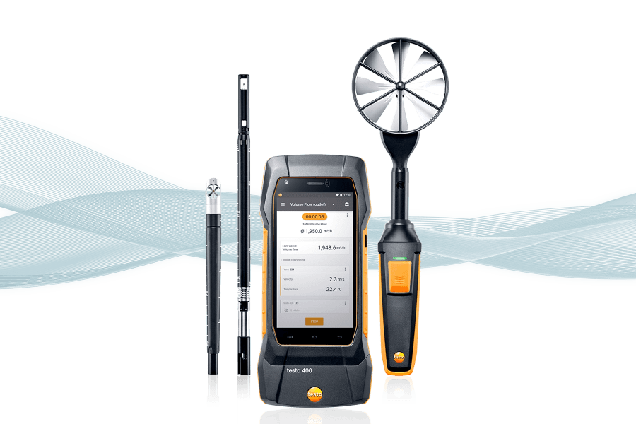 Universal air velocity & IAQ measuring instrument testo 400