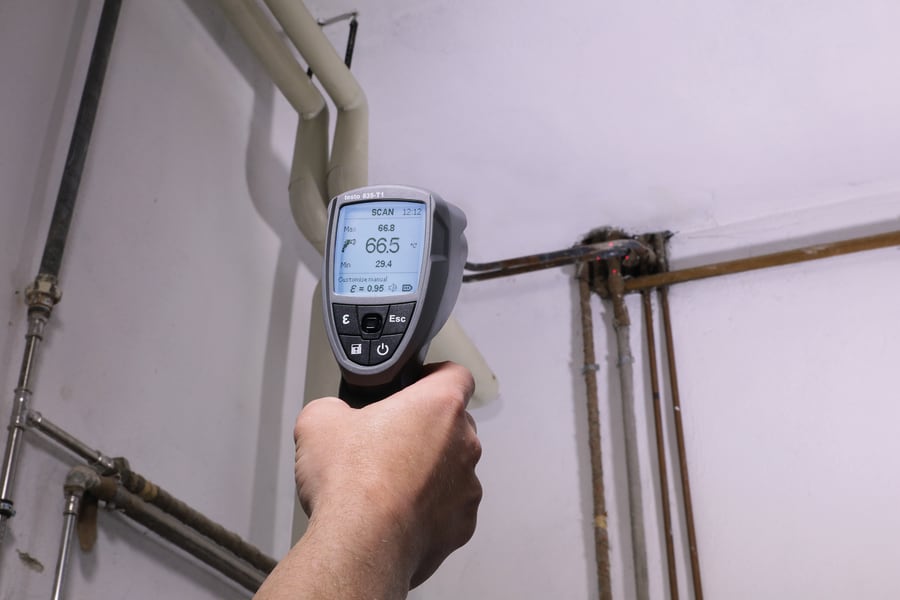 Wandtemperatur messen bei Dämmproblemen