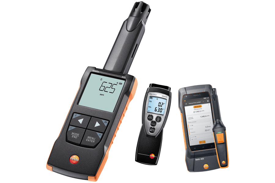 Carbon monoxide meters from Testo