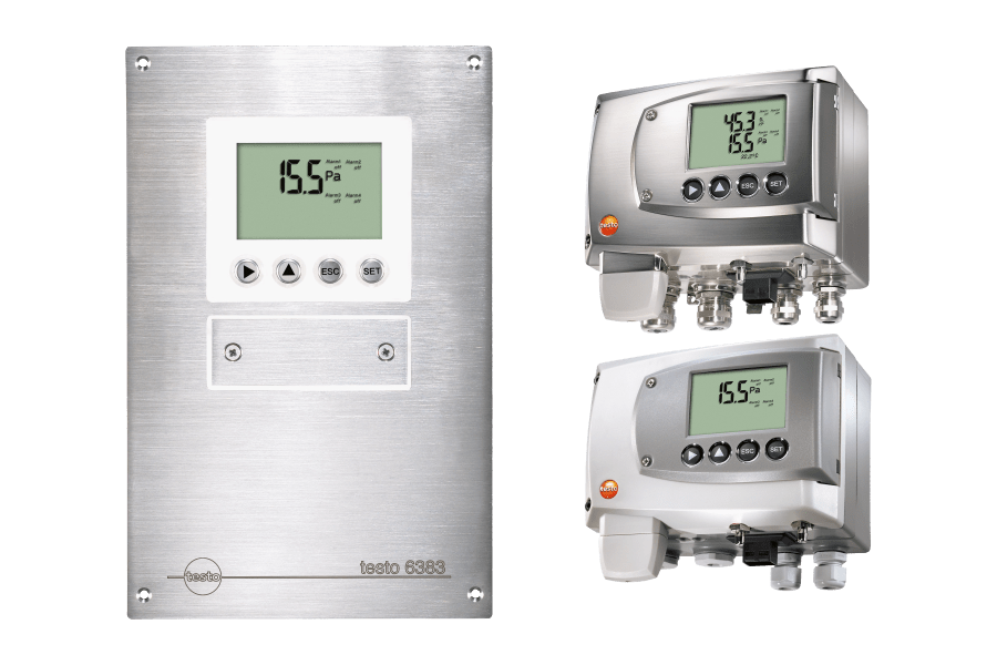 Ordering differential pressure transmitters from Testo