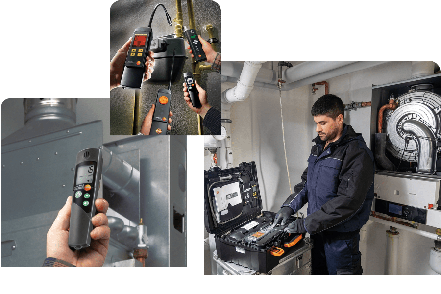 Testo combustion meaurement