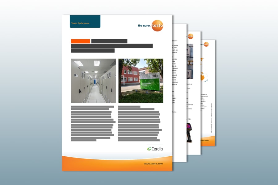Reference report testo 883: Cerdia