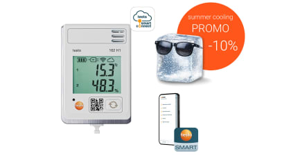 Data logger WiFi e alarme testo 162 H1 em promo&ccedil;&atilde;o