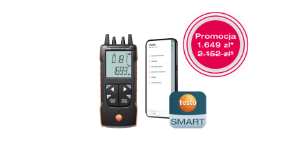 testo 512-1 Cyfrowy przyrząd do pomiaru r&oacute;żnicy ciśnień 