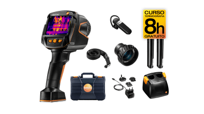 Kit câmara termográfica testo 883 com curso gratuito