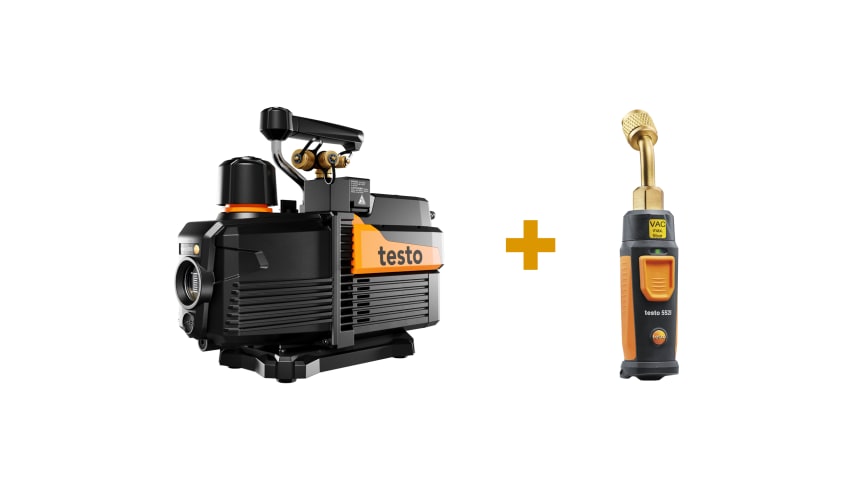 Set bomba testo 565i y vacuómetro por Bluetooth testo 552i
