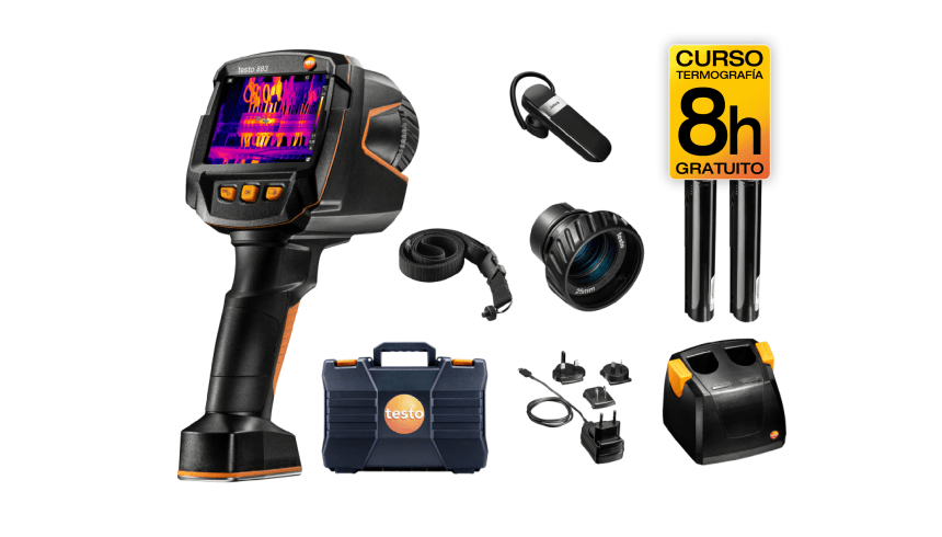 Set testo 883 c&aacute;mara termogr&aacute;fica