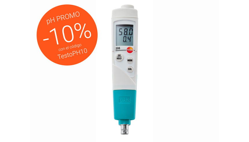 pHmetro testo 206 pH3 en promoción
