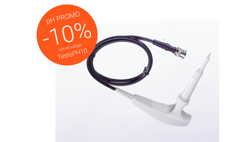 Electrodo de pH para alimentación, sin sensor de temperatura. En promoción.