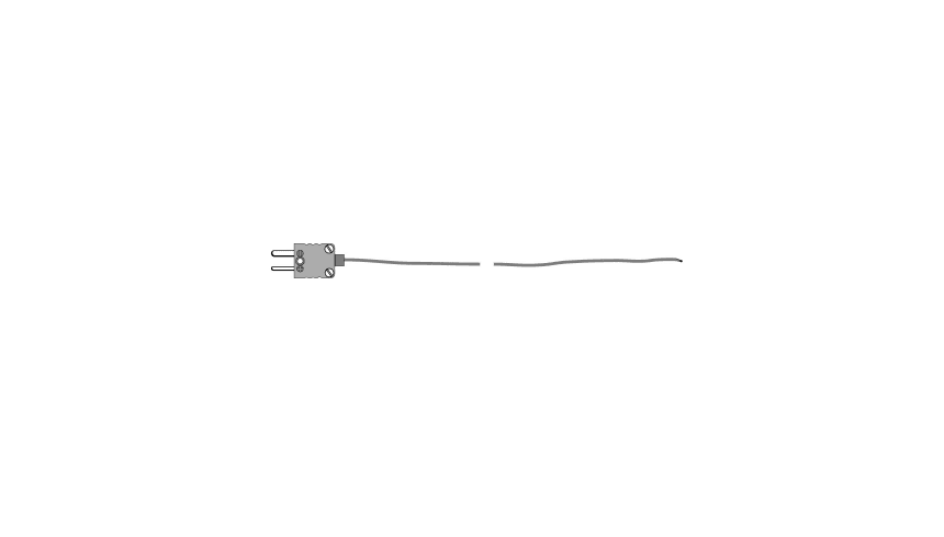 Termocuplu cu adaptor TC, flexibil, 1500 mm lungime, teflon