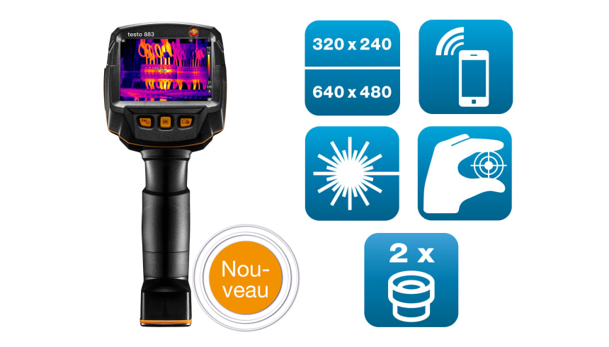 testo 883 en kit caméra thermique