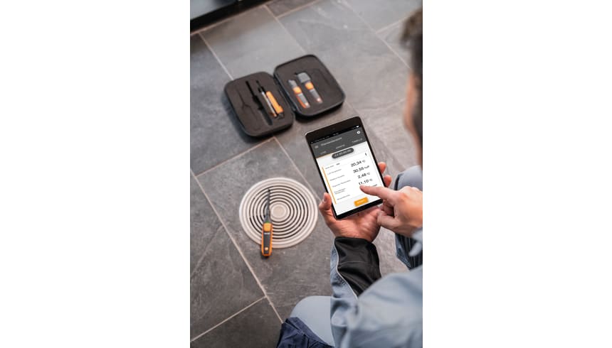 Anwendung testo Smart Probes VAC Kit