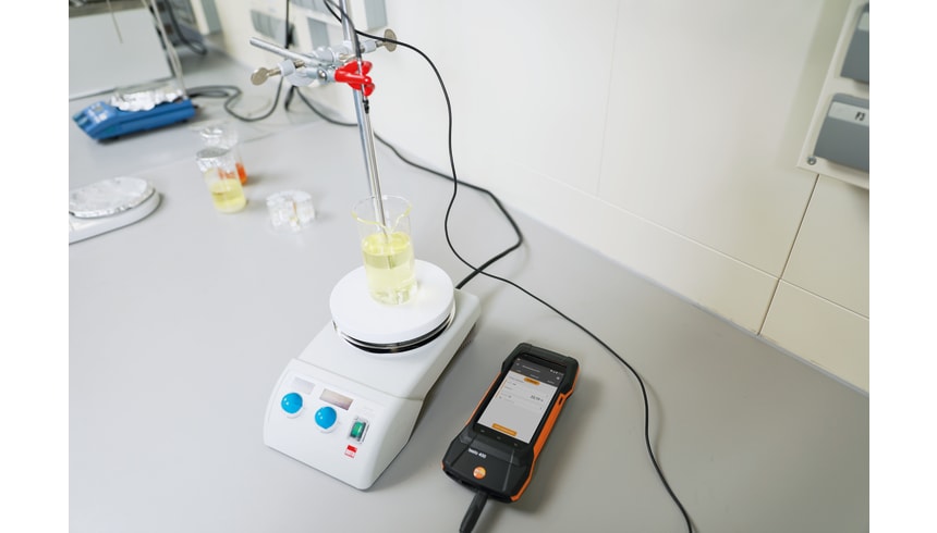 Aplicaci&oacute;n sonda de laboratorio con recubrimiento de vidrio (digital)