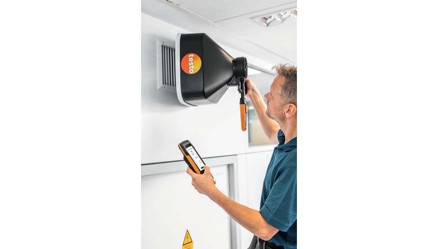 Set de caudal testo 400 con sonda de hilo caliente