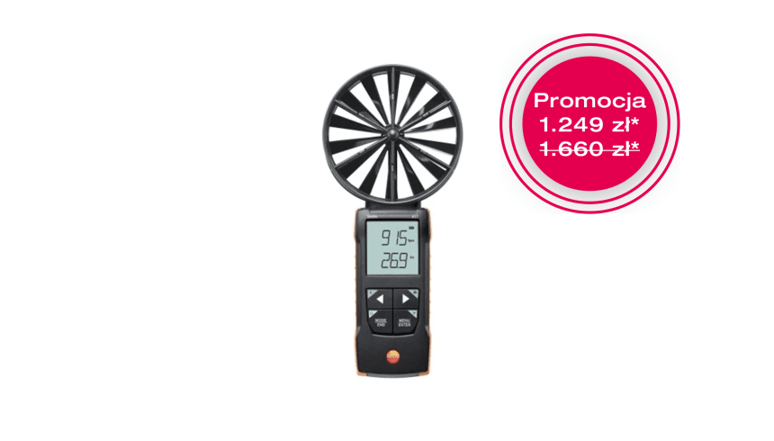 testo 417 - anemometr wiatraczkowy