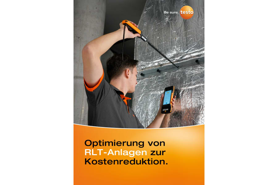 Deckblatt testo Ratgeber – Messung an RLT-Anlagen