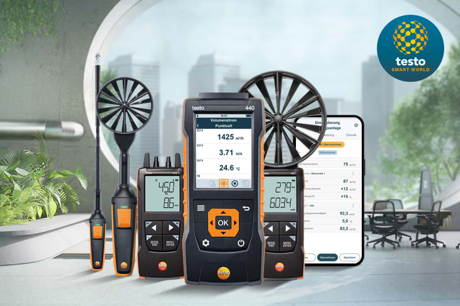 IAQ and ventilation measurement technology from Testo