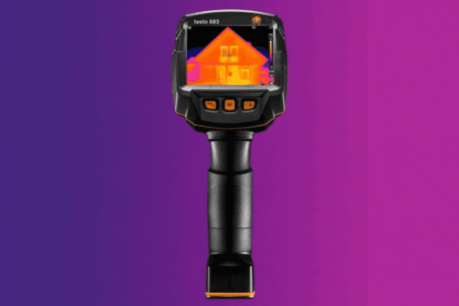 testo 883 thermal imaging camera for building energy consulting