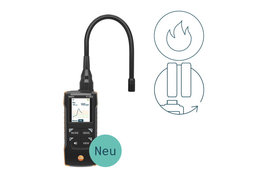 testo 515 Ex - Kombi-Leckagedetektor &ndash; Gas