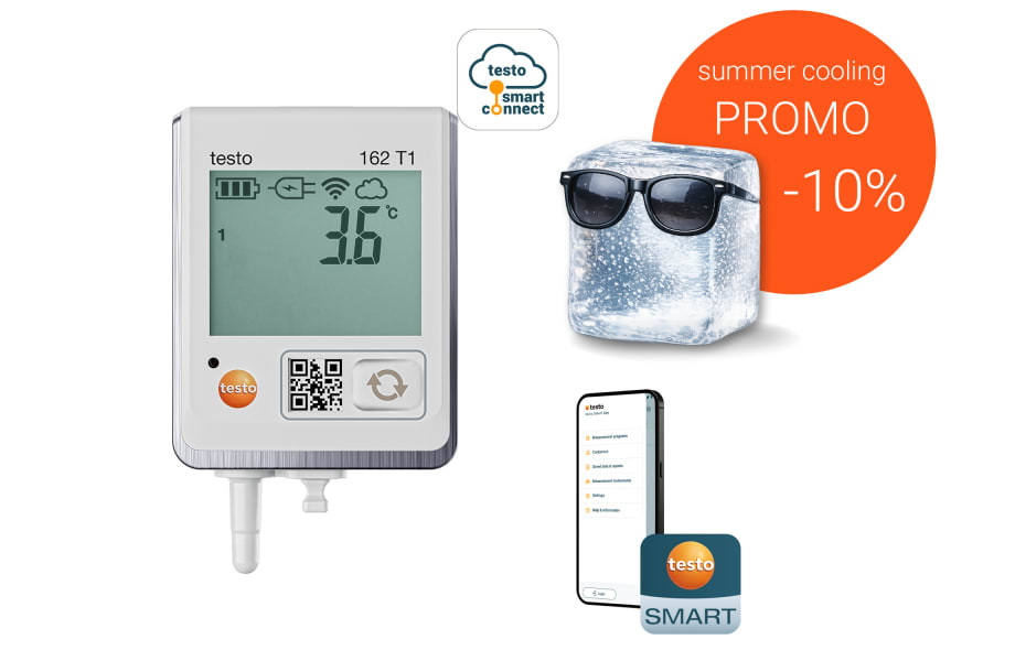 Data logger WiFi testo 162 T1 en promoci&oacute;n