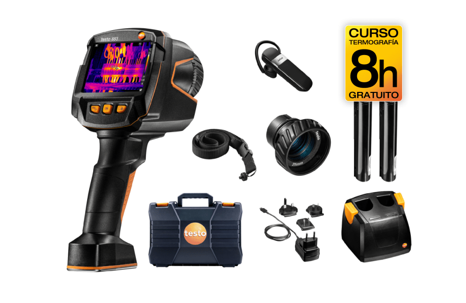 Set testo 883 c&aacute;mara termogr&aacute;fica