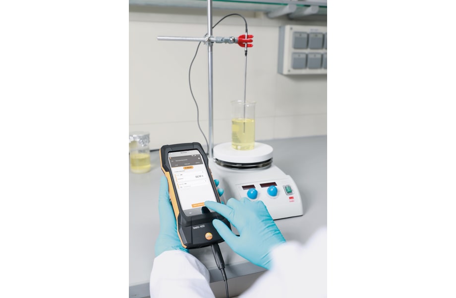 Aplicaci&oacute;n sonda de laboratorio con recubrimiento de vidrio (digital)
