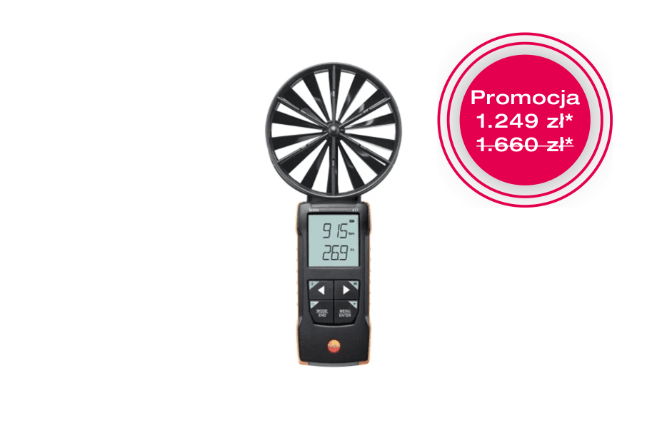 testo 417 - anemometr wiatraczkowy 