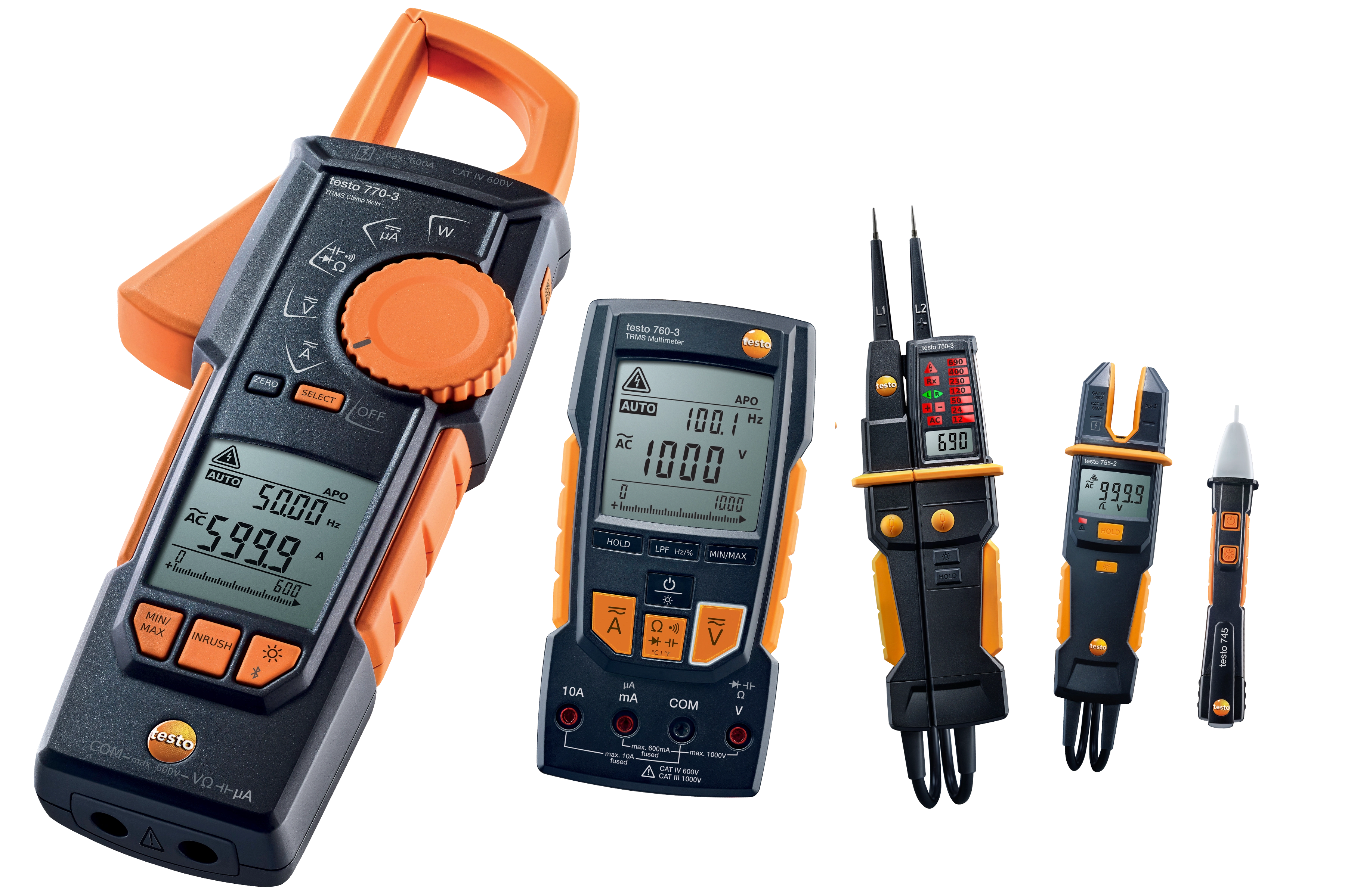 Testo's electrical measuring instruments