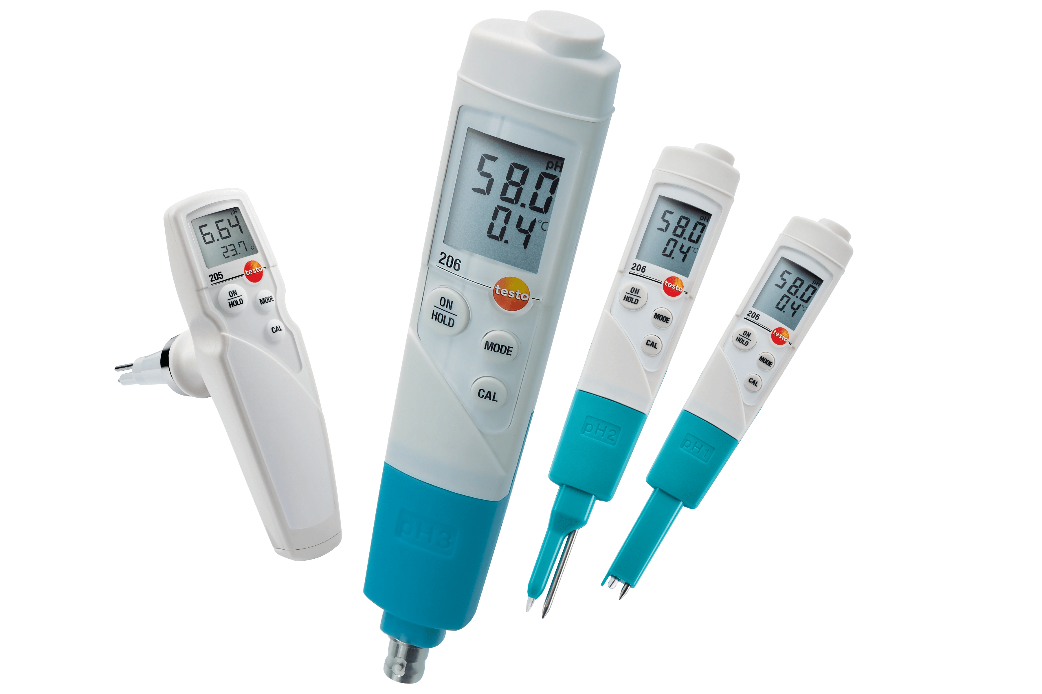 Medidor de pH testo 206-pH1