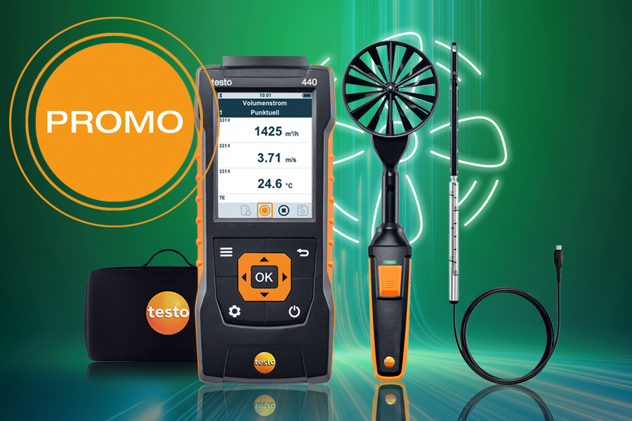 testo&nbsp;440 Air Flow ComboKit 1 with Bluetooth&reg;t 1 with Bluetooth